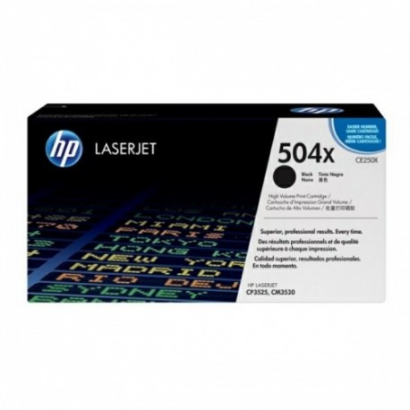 HP kassett No.504X Must (CE250X)