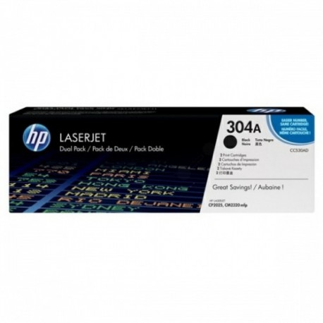 HP No.304A Dual Pack Must kassett (CC530AD)