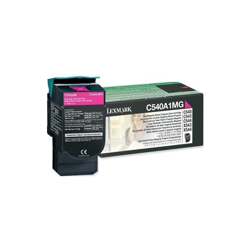 Lexmark kassett Roosa (C540A1MG) Return