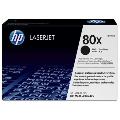HP kassett No.80X Must (CF280X)