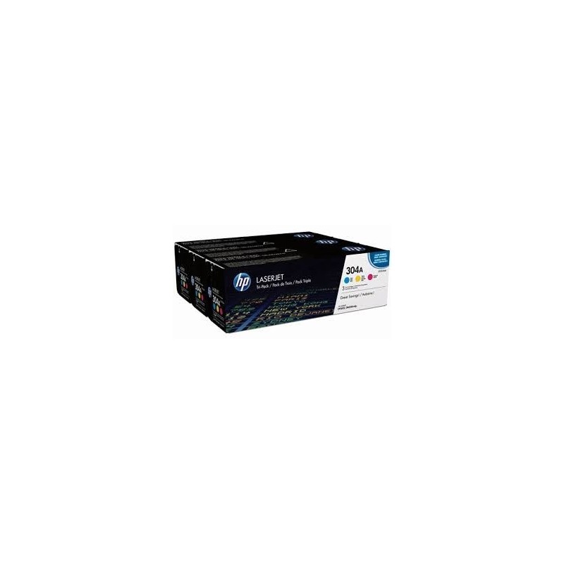 HP kassett No.304A Multipack (CF372AM) (CC531+CC532+CC533)