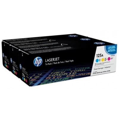 HP kassett No.125A Multipack (CF373AM) (CB541+CB542+CB543)