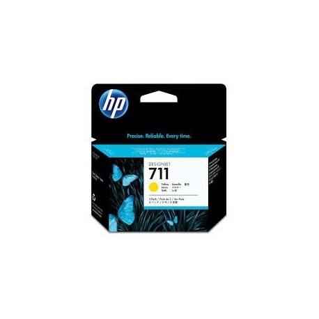 HP Ink No.711 Kollane tri-pack (CZ136A)