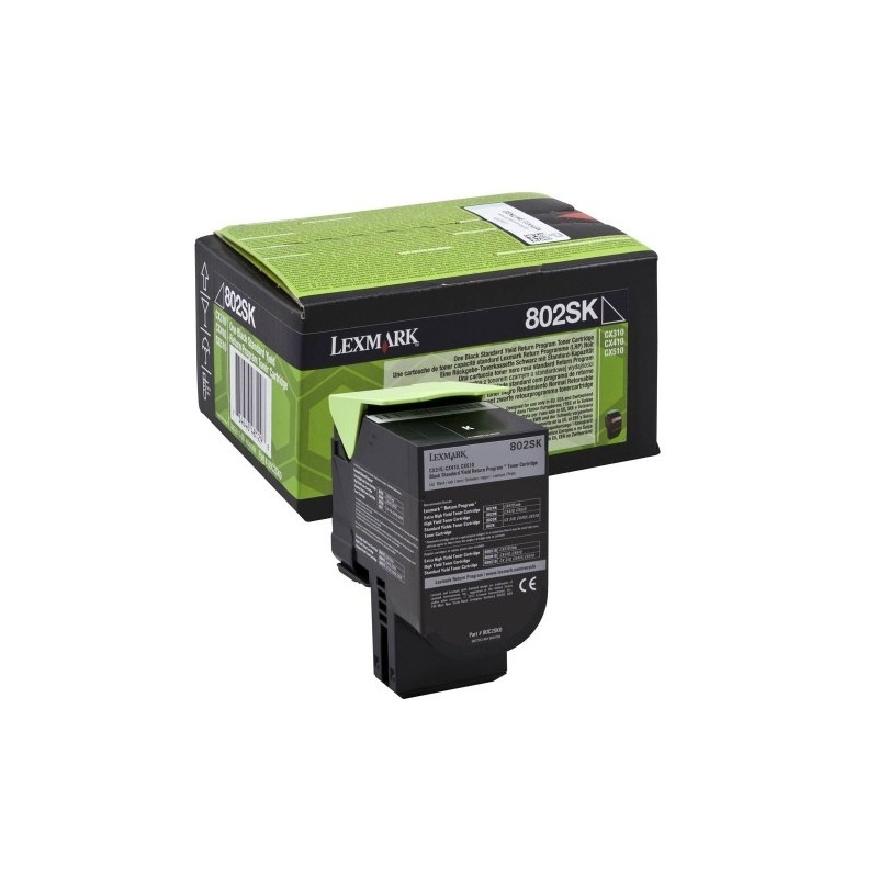 Lexmark kassett 802SK0 Must (80C2SK0)