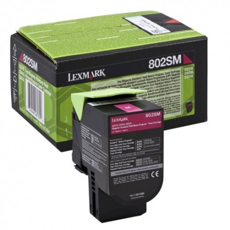 Lexmark kassett 802SM0 Roosa (80C2SM0)