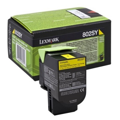 Lexmark kassett 802SY0 Kollane (80C2SY0)
