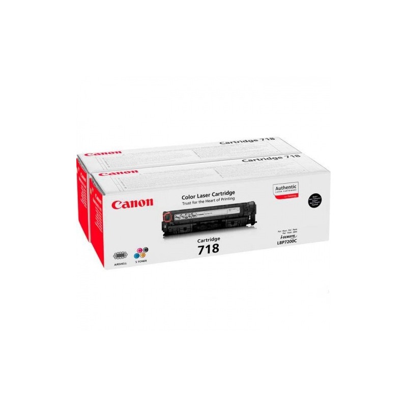 Canon kassett 718 Must Twin Pack (2662B005) (2662B017) x2