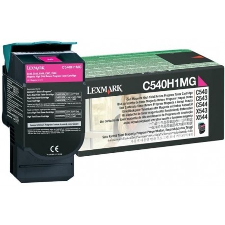 Lexmark kassett Roosa (C540H1MG) Return