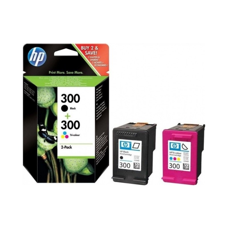 HP Ink No.300 Combopack Must / Tricolor (CN637EE)