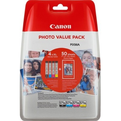 Canon Ink Photo paper multipack CLI571XL (0332C005)