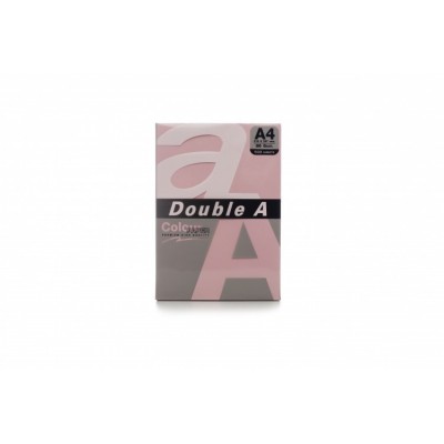 Värvilised paberid Double A, 80g, A4, 500 lehte, Pink