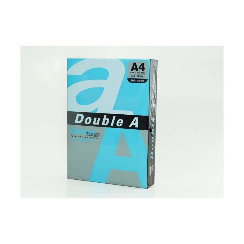 Värvilised paberid Double A, 80g, A4, 500 lehte, Deep Blue